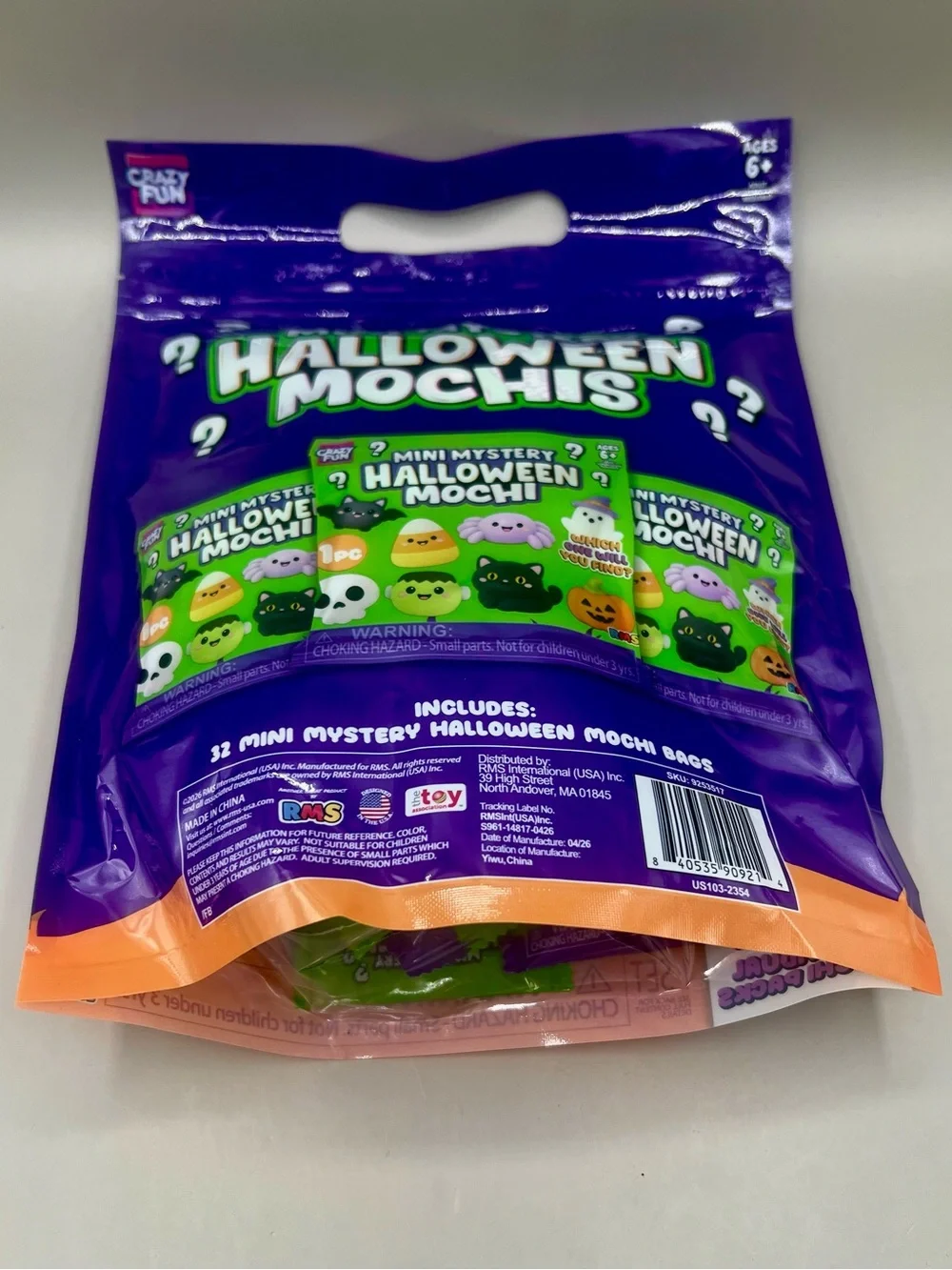 RMS Crazy Fun Mini Mystery HALLOWEEN Mochis Surprise Squishes ~ 32 Pack NEW🎃👻😱